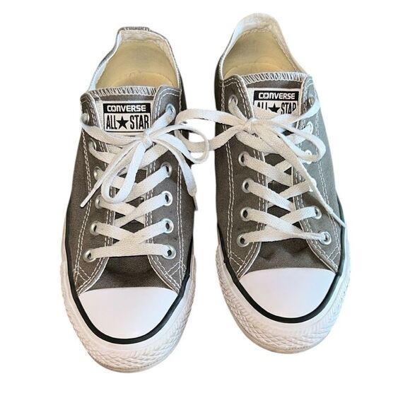 Converse Gray and White Unisex Chuck Taylor Sneakers - Picture 1 of 5